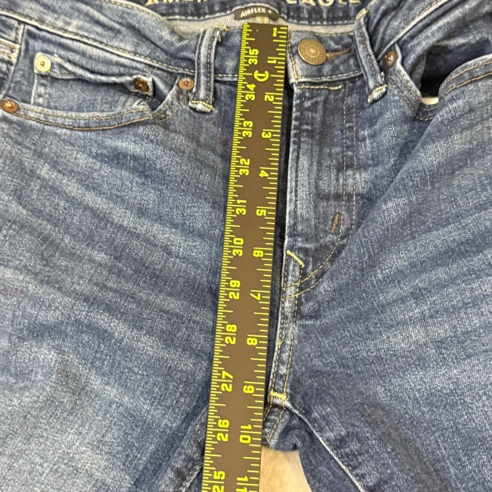 American Eagle Airflex+ Slim Straight Jeans Mens 29x32 Blue Denim Stretch